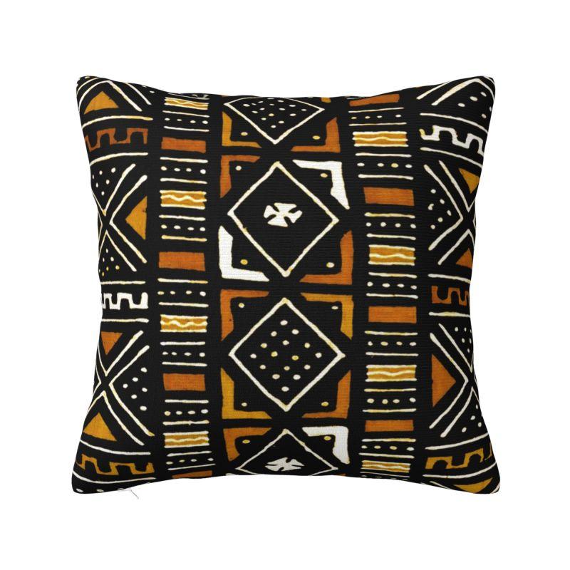 Afrikaanse Etnische Ankara Stijl Kussenhoes x cm Polyester Zachte Plaid Kussenhoes Voor Bank Zitdecoratie Beddengoed Kussensloop
