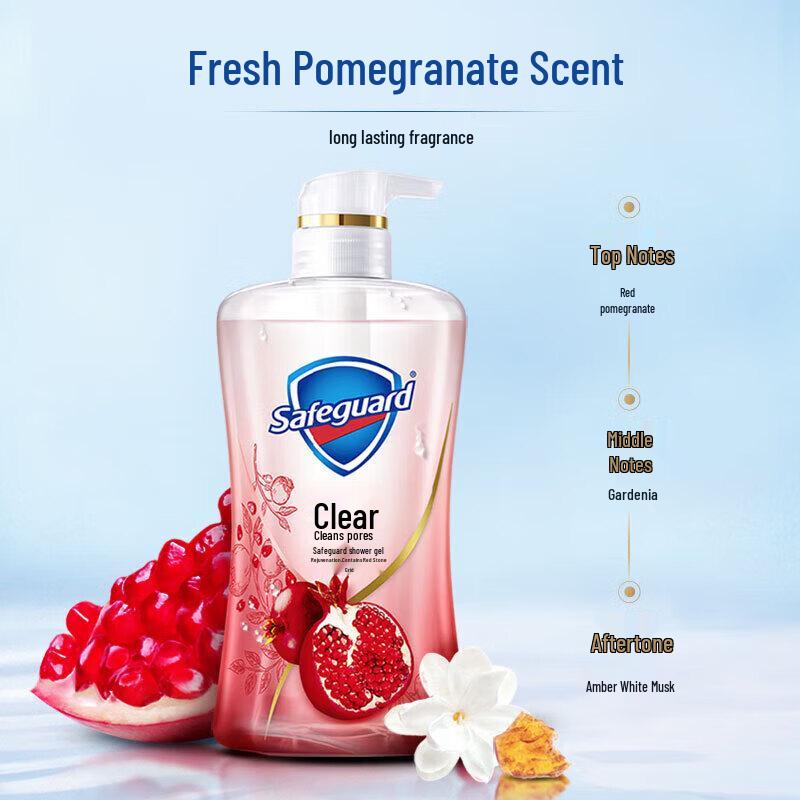 Safeguard Gel Shower Gel Duo: Red Pomegranate & Camellia (2x380g)