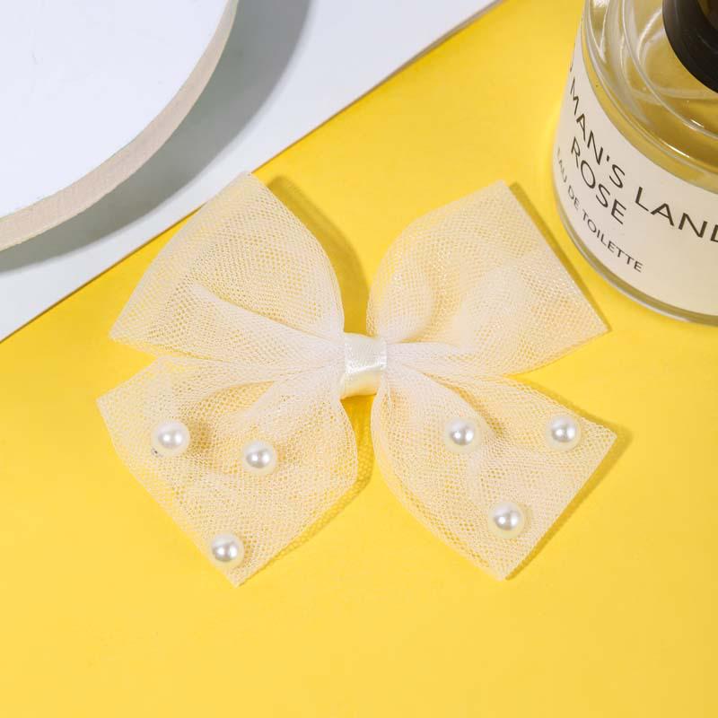Korean-Style Exquisite Bow Accessories: Children's Hair, Shoes, Bags, Clothing, Pearl & Mesh Handmade Items