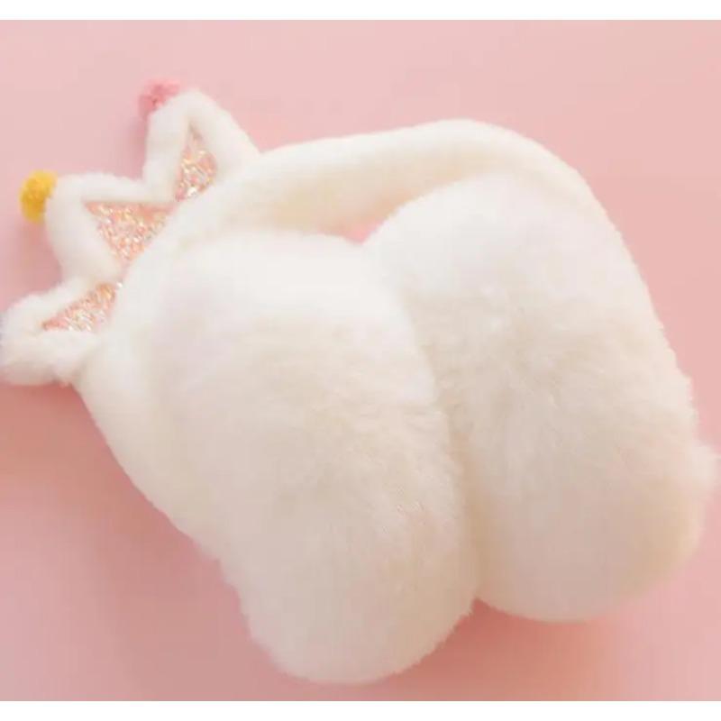 Schöne Prinzessin Warme Plüsch Glitzer Ohrenschützer Baby Kind Ohrenschützer Ohrenschützer Für Mädchen Wärmer Winter