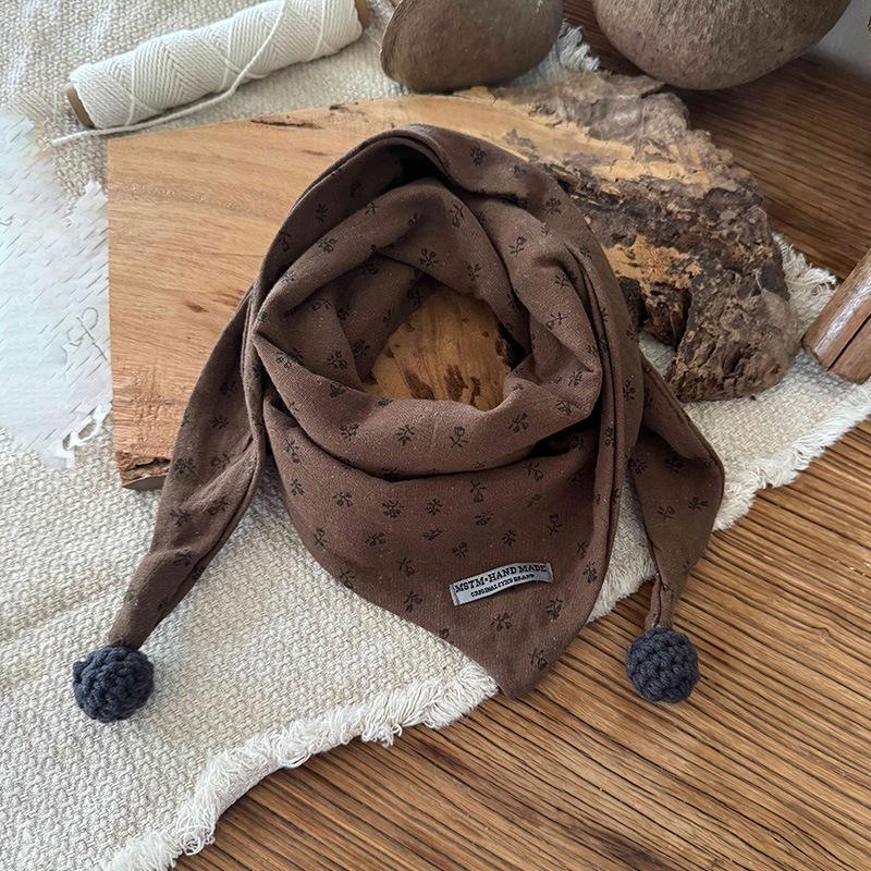 Kinderschal Herbst Winter Winddicht Warm Babyschal Seide Jungen Mädchen Dreieckstuch Mädchen Kinder Accessoires