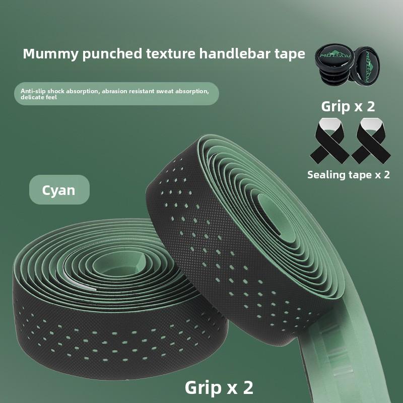 

Руль-баран с дорожным рулем с силиконовым рисунком под карбон, нескользящая влагопоглощающая лента, велосипедные аксессуары