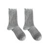 Women's Cotton Breathable Mesh Lace Socks - Elastic, Seamless, Sweat-Absorbent, Mid-Calf Length