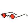Rock Punk Man Sunglasses Classic Vintage Small Round Sunglasses Women Wide Bridge Metal Frame Black Lens Eyewear  Driving Glasse