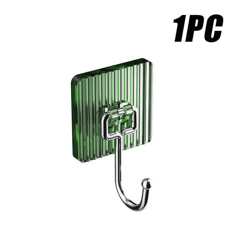 

2 PCS Hook Multi-functional Punch-free Hook Clothes Hook Behind The Door Kitchen Bathroom Storage Hooks Storage Shelf Supplies