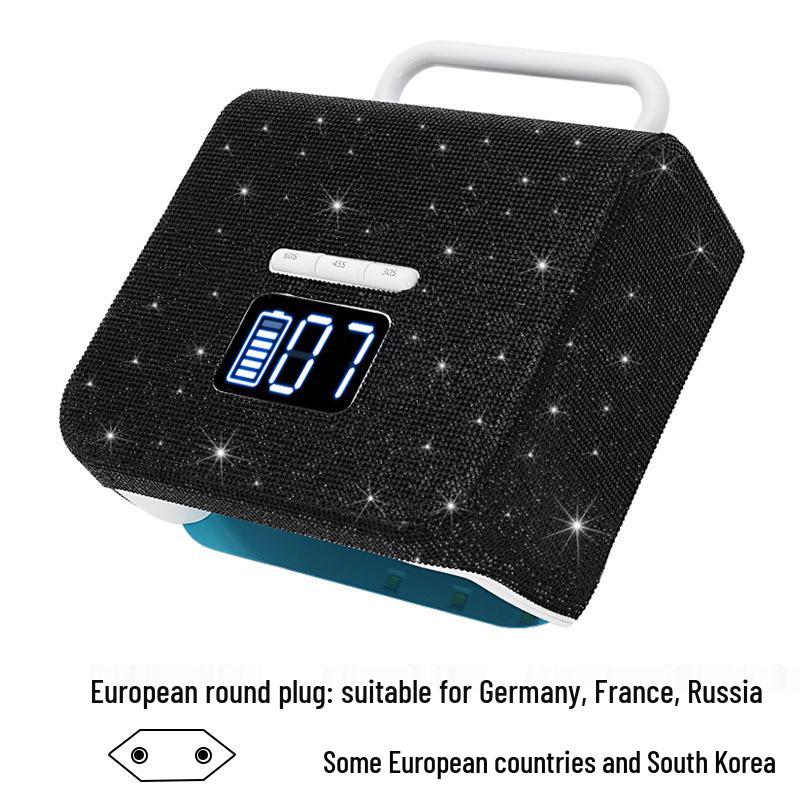 

Мощная беспроводная перезаряжаемая лампа для ногтей со стразами для быстрой сушки геля