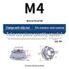 304 Stainless Steel Hex Flange Nut with Anti-Slip Washer, M3-M16