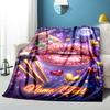 1PC Custom Name Cosmetic Glitter Fantasy outdooor Flannel blankets Throw Blanket All-Season Throw Gift Bedspread for Couch, Bed, Camping Holiday Birth