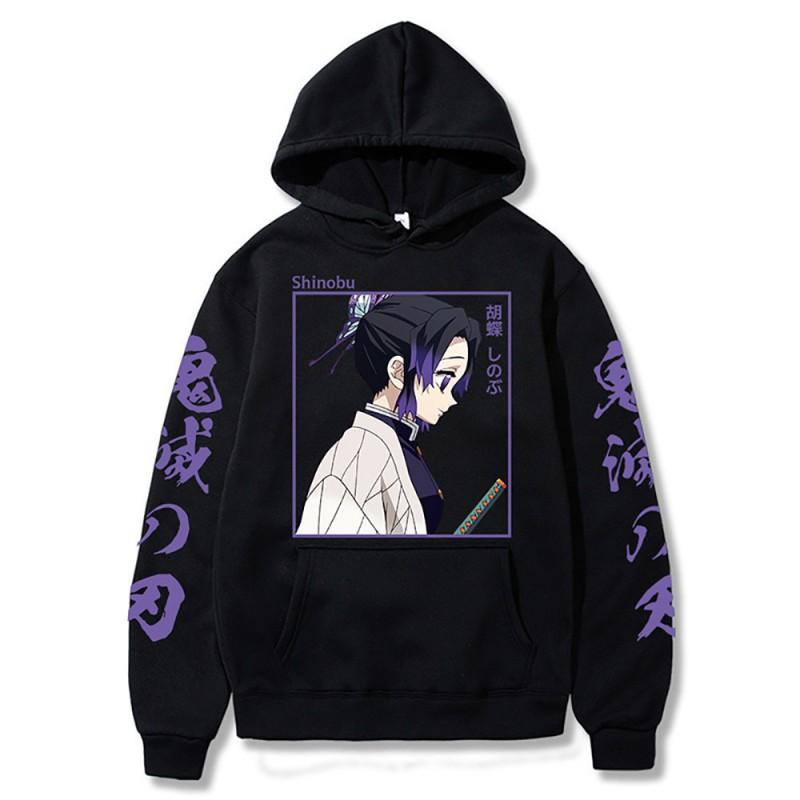 Demon Slayer Hoodie Kimetsu No Yaiba Nezuko Cosplay Sweatshirt Unisex Winter Warm Oversized Pullover