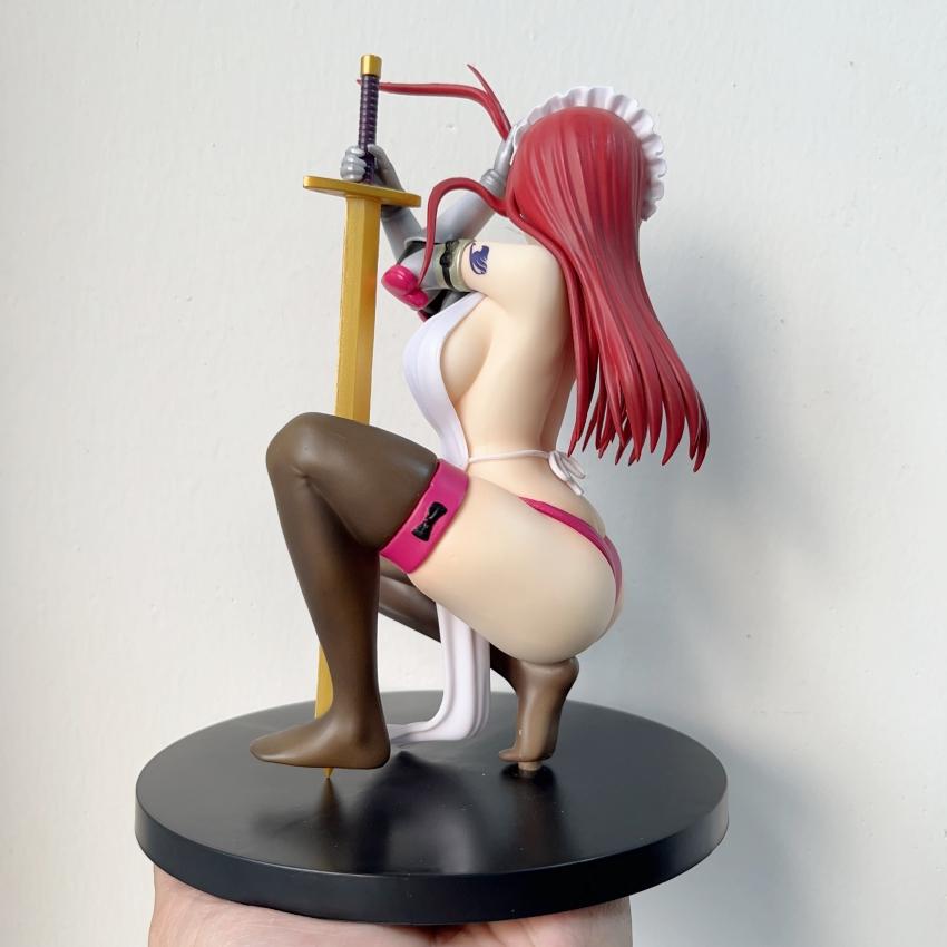 La figura más nueva de Fairy Tail Erza Scarlet versión conejita chica 18CM estatua de PVC Modelo de Anime de Acción de Juego Muñecos Coleccionables para Adultos juguetes regalos