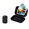 Black Card Box Storage Games Cards Boxes Protector Data Cable Bag Square Zipper Bag Bins Containers for Office Home Organization