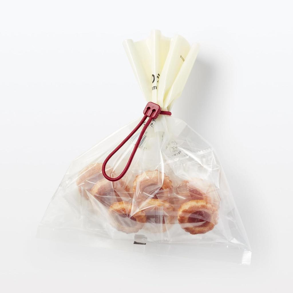 MUJI Locking Rubber Bands Set - 3 Colors, Cable and Bag Organizer, Japan
