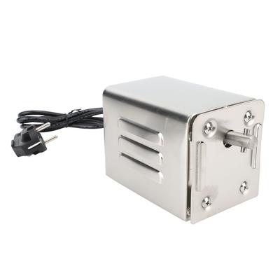 Motor de churrasqueira elétrica de rotação automática com rolamento de carga de 15 W e 110 lb para frango porco