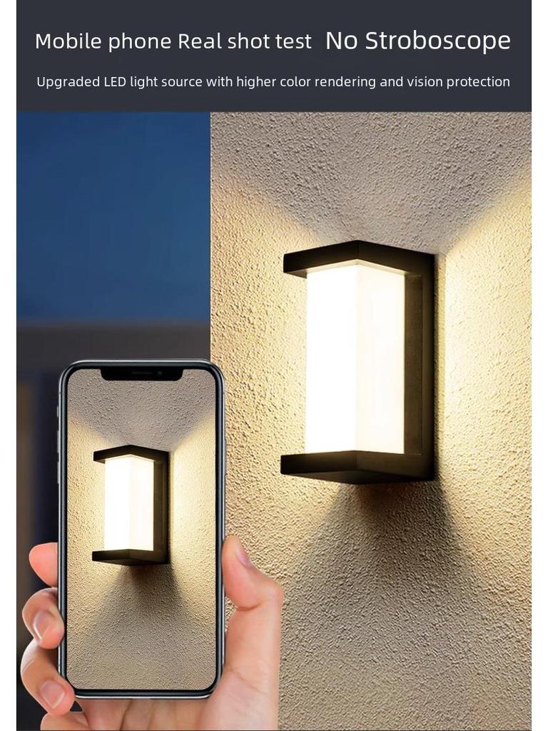 Wasserdichte Moderne Außenwandleuchte für Garten, Balkon oder Eingang