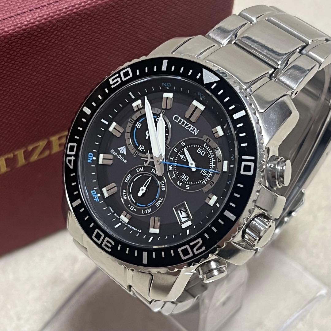 Used [Good condition] CITIZEN Promaster E610 Radio Solar Chrono with warranty period