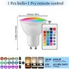 1-10 Stück RGB GU10 LED-Strahlerbirne 24 Tasten Fernbedienung Dimmbar 6W AC220V 110V Farbwechsel für Schlafzimmer Wohnzimmer Lampe