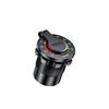 4.8A 12V Car Boat Dual USB Fast Charger Adapter Power Outlet Socket w/ Voltmeter