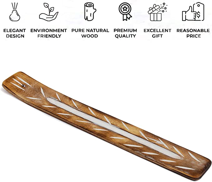 

Aakriti Räucherstäbchenhalter aus Holz, handgefertigt, Aromatherapie, Ornament, Heimdekoration, Meditation, Yoga (фанкельнд)