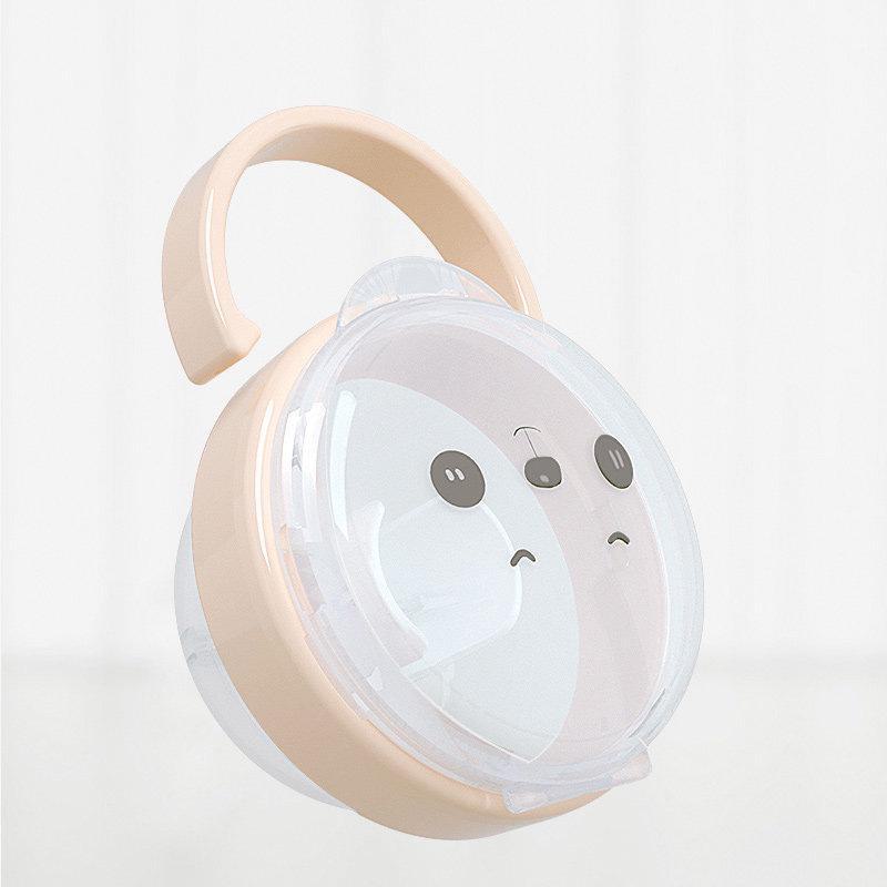 

Зажим для соски с изображением панды и прозрачный контейнер для хранения, 2 стиля box абрикосовый