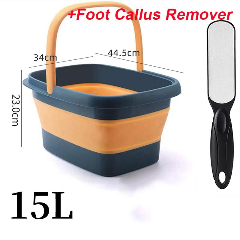Collapsible Foot Bath Soak Tub with Handle for Washing Soaking Feet Portable Feet Spa Soaking Bucket with Massage Acupoint