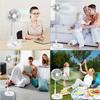 Small Round Table Indoor Floor Outdoor Using Portable Camping Stand Foldable Rechargeable Fan Home Appliance Custom Folding Fan