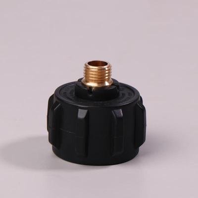 1 Stück Qcc1 Propan Nachfülladapter mit Mutter und 1/4" Npt Außengewinde für Tank Grillen, Camping, Kochen im Freien, Heizung