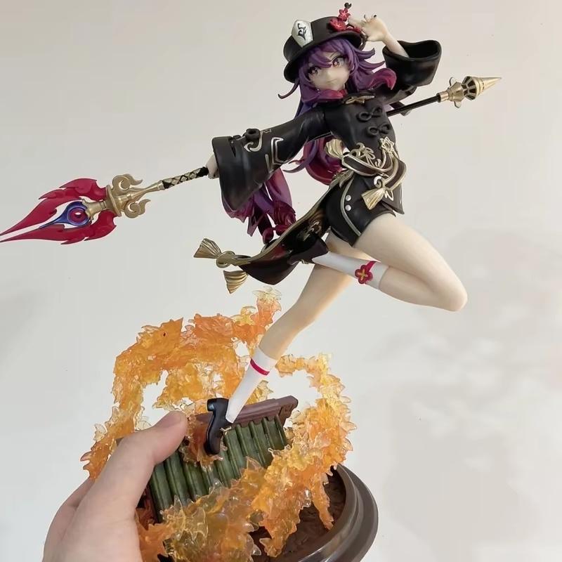 New 26Cm Genshin Impact Hutao Anime Figure Toy Hutao Kawaii Figurine Cute Pvc Statue Models Doll Collectible Desk Birthday Gifts