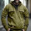 Herren Vintage Distressed Kapuzen-Sweatshirtjacke für Frühling, Herbst und Winter.