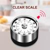 1Pcs Stainless Steel Visual Timer Mechanical Kitchen Timer 60-Minutes Clock Timer With Loud Alarm Magnetic Clock Timer
