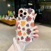 Art Maple Leaf Fits 12 Pro Max Soft Silicone iPhone 13 Straight Edge 11 Apple 15 Shockproof 14 Full Coverage 1617