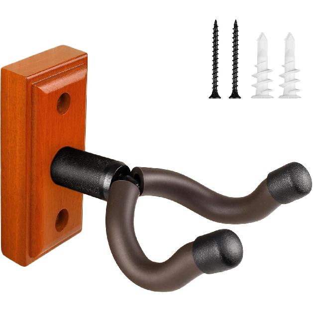 DIDA Guitar Wall Mount, Guitar Hanger, Silicone Pad, U-Shaped Guitar Wall Hanger Mount, Rotatable Guitar Holder Hook Stand Wall for Acoustic,