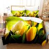 Tulip Quilt Cover 220x240 Duvet Cover Set Double bed 200x200cm 3D Flower King Bedding Sets Twin Size 3PCS 2PCS Single 140x210