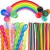100pcs Latex Balloon With Pump Colored Spiral Long Strip Rotundity Birthday Wedding Festival Party DIY Decorations Supplies TMZ