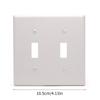 Upgrades Two Position Toggle Switches Plate Electrical Accessory with Quick Installation for Wall Outlets & Appliances