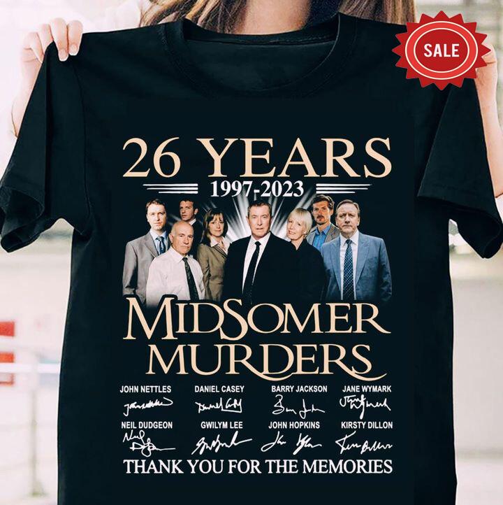 26 years Midsomer Murders 1997 2023 Thank You Memories T Shirt Unisex T-Shirt S