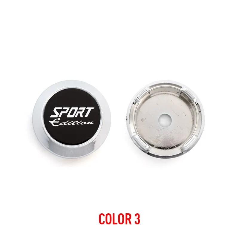 4pcs 60mm Car Wheel Center Caps With SPORT EDITION Emblem Logo Sticker Rim Hub Cover Accessories for Toyota Nissan Mazda Honda