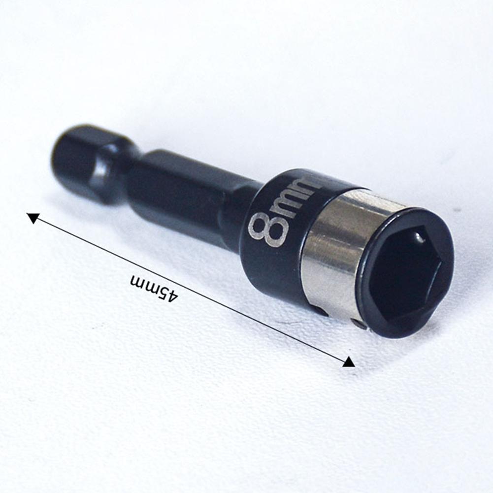 

1/2 Pcs 8mm Hex Socket Nut Driver Set Socket Adapter No-magnetic Steel Ball Sleeve Hand Tool Accessories