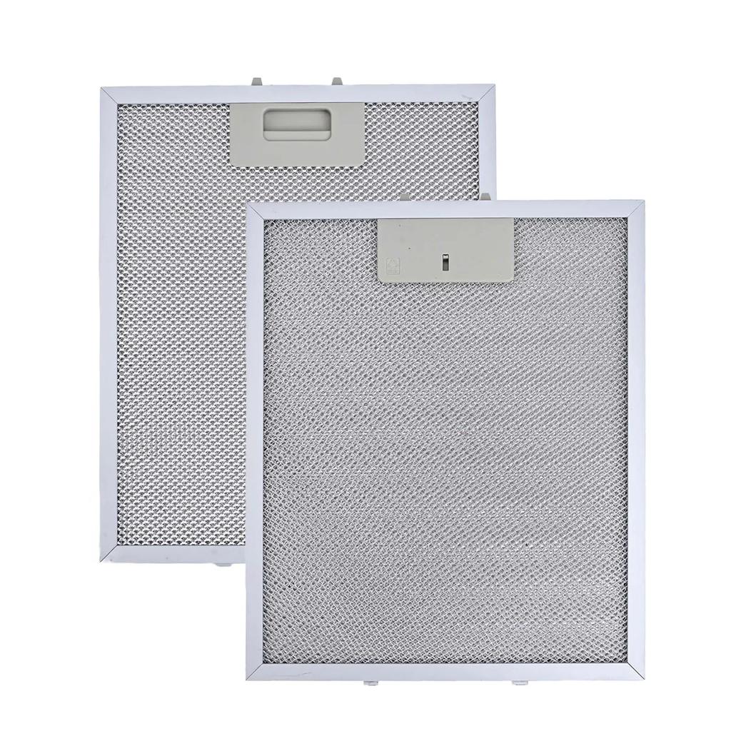 2PCS Grease Filters For Cooker Range Hood Metal Mesh Extractor Vent Filter 300 X 250mm Range Hood Fan Filter Kitchen Tools