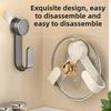 Drill-Free Suction Cup Rotating Kitchen Organizer-Wall-Mounted Pot Lid Rack With Hooks,Multi-Functional Holder & Chopping Boards