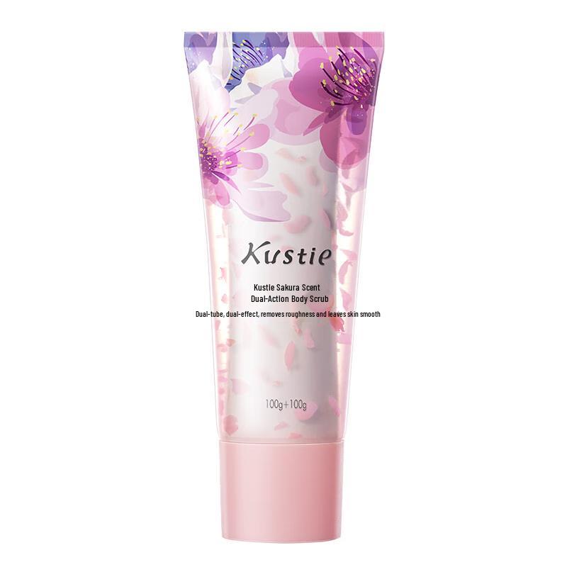 Kustie Cherry Blossom Dual-Effect Body Scrub