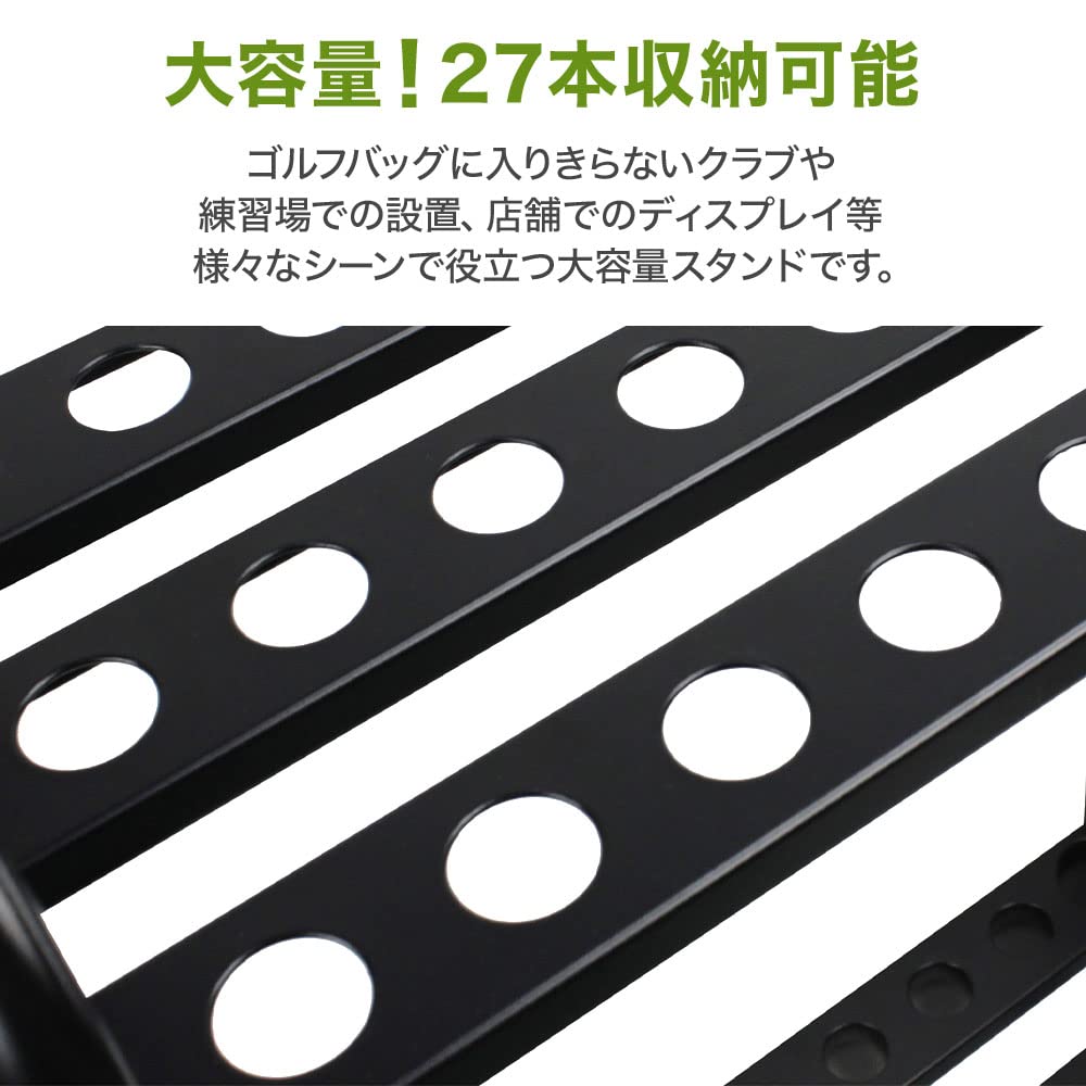 Bonarca Golf Club Stand Indoor 27 Clubs Storage Large Capacity Storage Golf Club Stand Golf Club Rack Stand Holder Width 50cm Depth 30cm Height 80cm