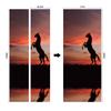 Meiji Creative Environmental Protection Stallion 3D Door Sticker Renovation Self-Adhesive Bedroom Wall Sticker Direct Sales Door Frame