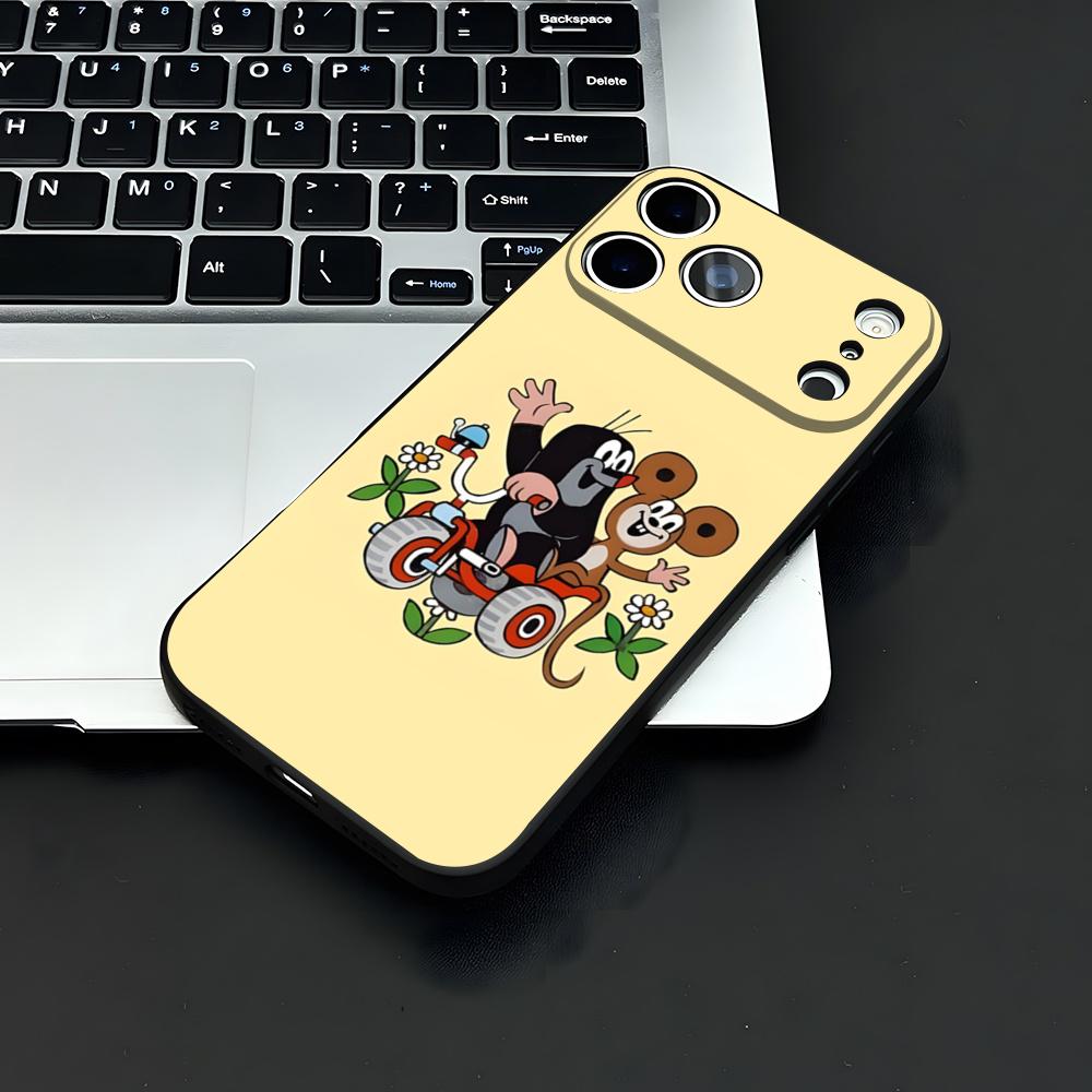 

Classic Krtek A Kalhotky Phone Case For IPhone 17 Air 16 E Pro Max 15 14 13 Mini 12 Pro 11 Max Plus Black Soft Shell iPhone 13 Mini