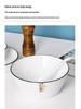 Set of 2 Large 8-Inch Nordic Style Ceramic Soup Bowls - Creative Simple Design, Perfect for Soups and Salads.
