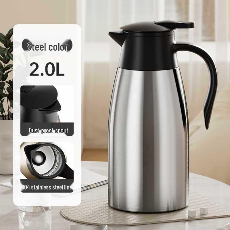Insulated 316 Stainless Steel Thermos Flask - Large Capacity Hot Water Kettle for Dormitories and Households