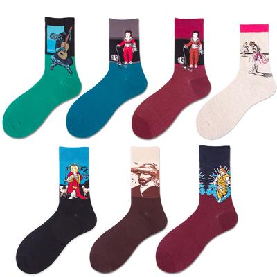 Mode Socken Baumwolle Kunst Socken Retro Vintage weltberühmte Malerei Männer Socken für Hochzeit
