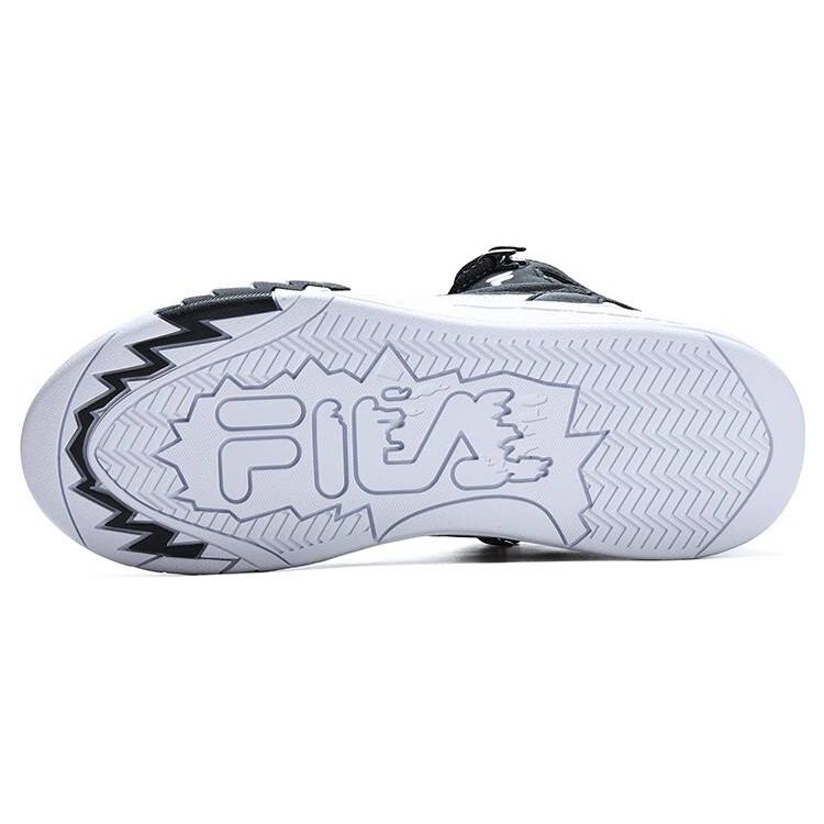 Fila Fusion Desperado Retro Basketball Shoes Women Sneakers Black White T12W243223FWB