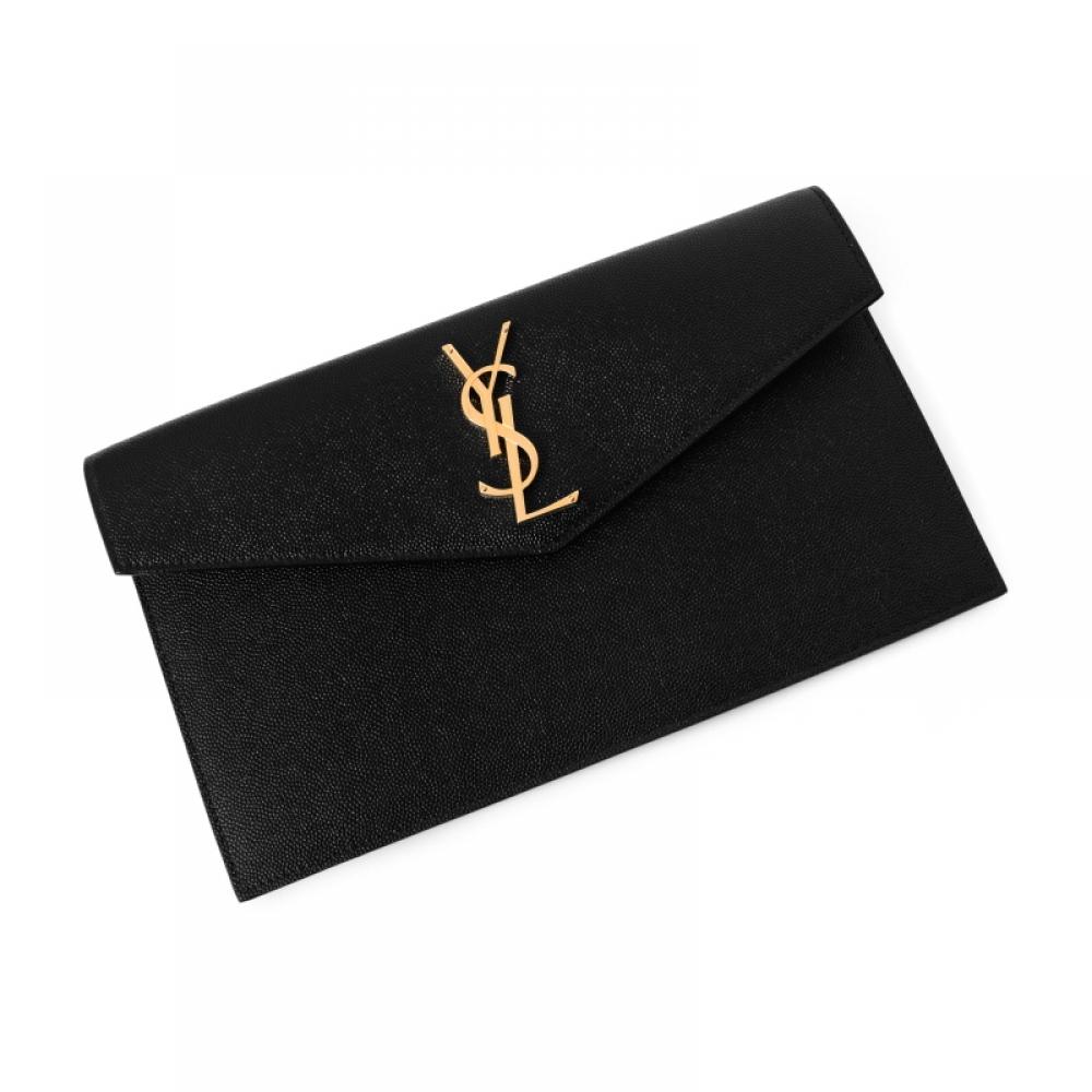 Saint Laurent Cassandra Monogram Uptown Zlatá Obálková Spojka 565739 1gf0j