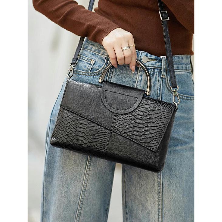 2025 Handheld Bag for Women New Large Capacity Party Clutch Crocodile Pattern Fashionable Elegant Crossbody Bag
