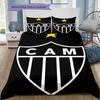 Atlético Mineiro "CAM" Bedding Set, Football Club Logo Duvet Cover with Pillowcases, No Comforter